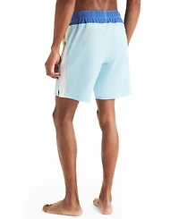 Nautica Men's Full Elastic Color Block Boxer Liner Swimsuit