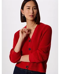 Whistles Women's Cotton V-Neck Cardigan