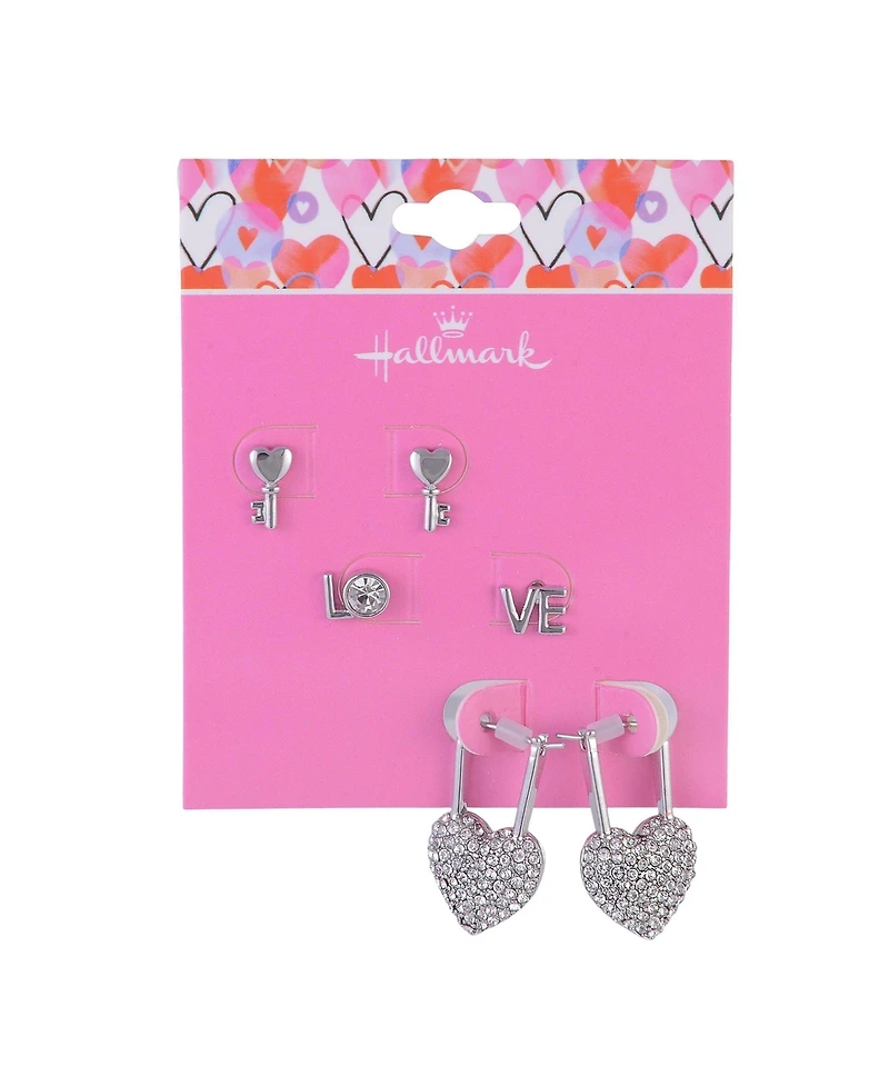 Hallmark Valentine's Day Trio Earring Set