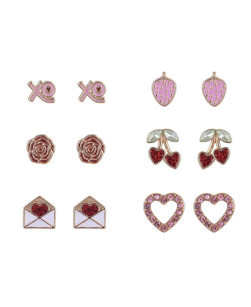 Hallmark 6-pack Earring Set Brass Material