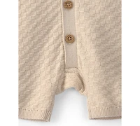 Carter's Baby Boys' Button-Down Short-Sleeve Romper
