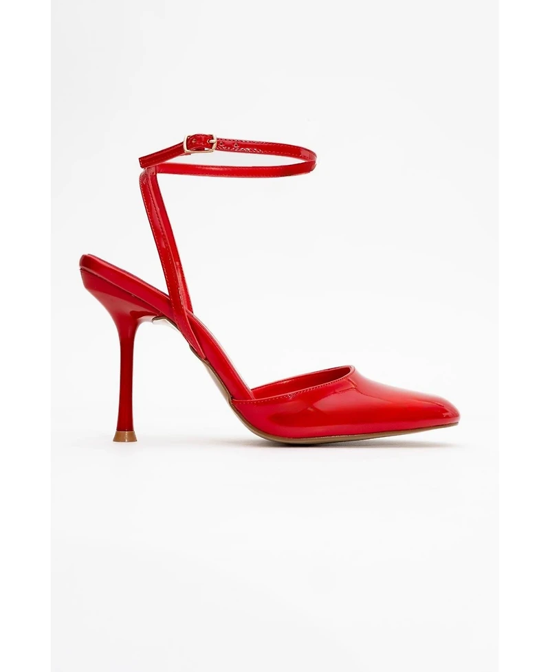 Prologue Shoes Blues Round Toe Ankle Strap Pump (Women)