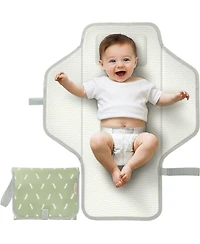 KeaBabies Flex Portable Changing Pad for Baby, Travel, Foldable Large Waterproof Baby Diaper Mat Bag