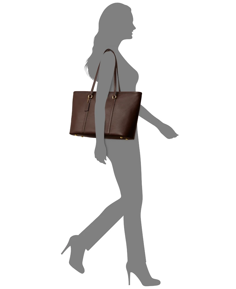 Coach Legacy Large Pebble Leather Tote Bag