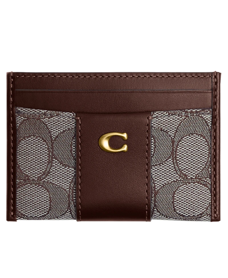 Coach Coated Canvas Signature Essential Card Case