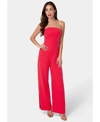 Bebe Women's Strapless A-Line Jumpsuit