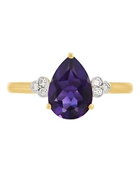 Macy's Amethyst (1-1/2 ct. t.w.) & Diamond Accent Ring 14k Yellow Gold (Also Available Multi-Stones)