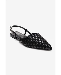 Prologue Shoes Women's Chanda Pointed Toe Woven Sandal