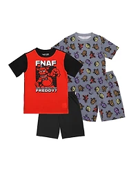 Five Nights At Freddy'S Big Boys Are You Ready For Freddy 4-Pack Pajama Set-14