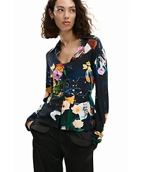 Desigual Women's Shirt Collage Tie