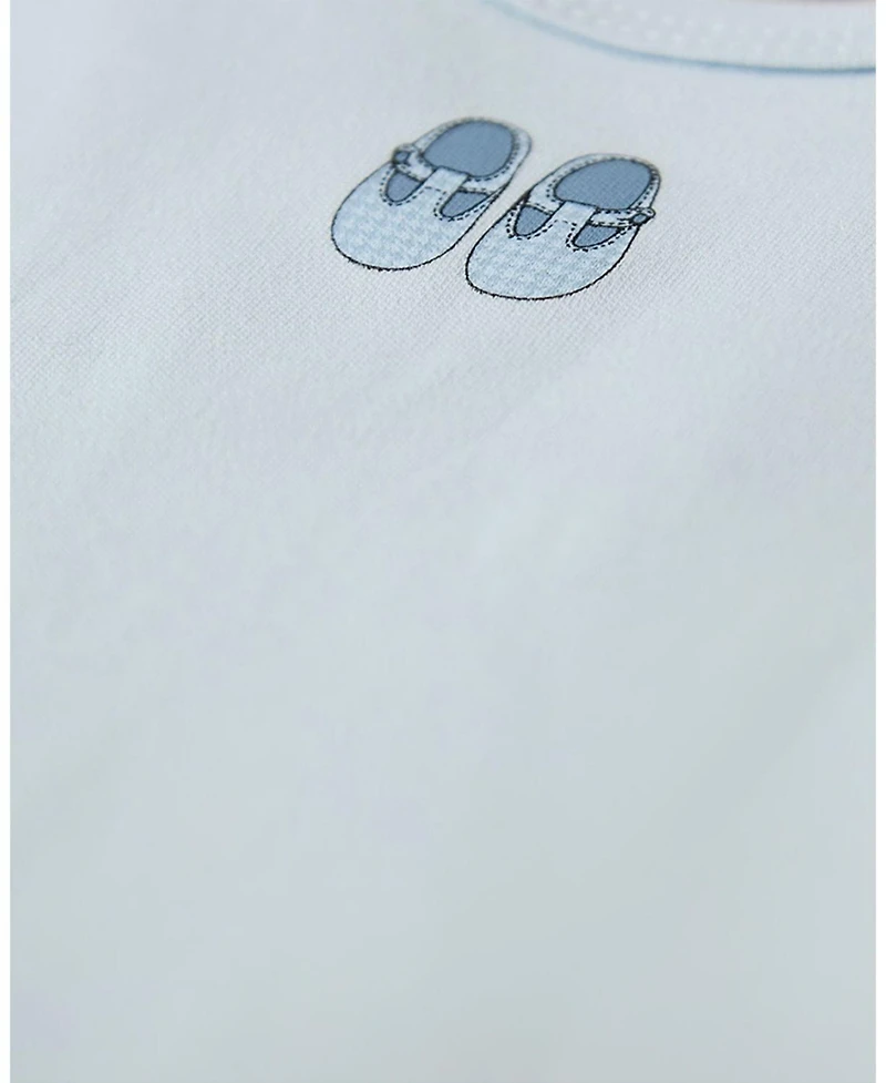 MeMoi Baby Boys "Little Houndstooth-Printed Booties" 100% Cotton Footie