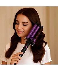 Pursonic Dimmable Led Vanity Mirror and Triple Barrel Hair Curler: The Ultimate Glow-Up Bundle