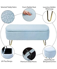Rainsken Modern Storage Ottoman Bench