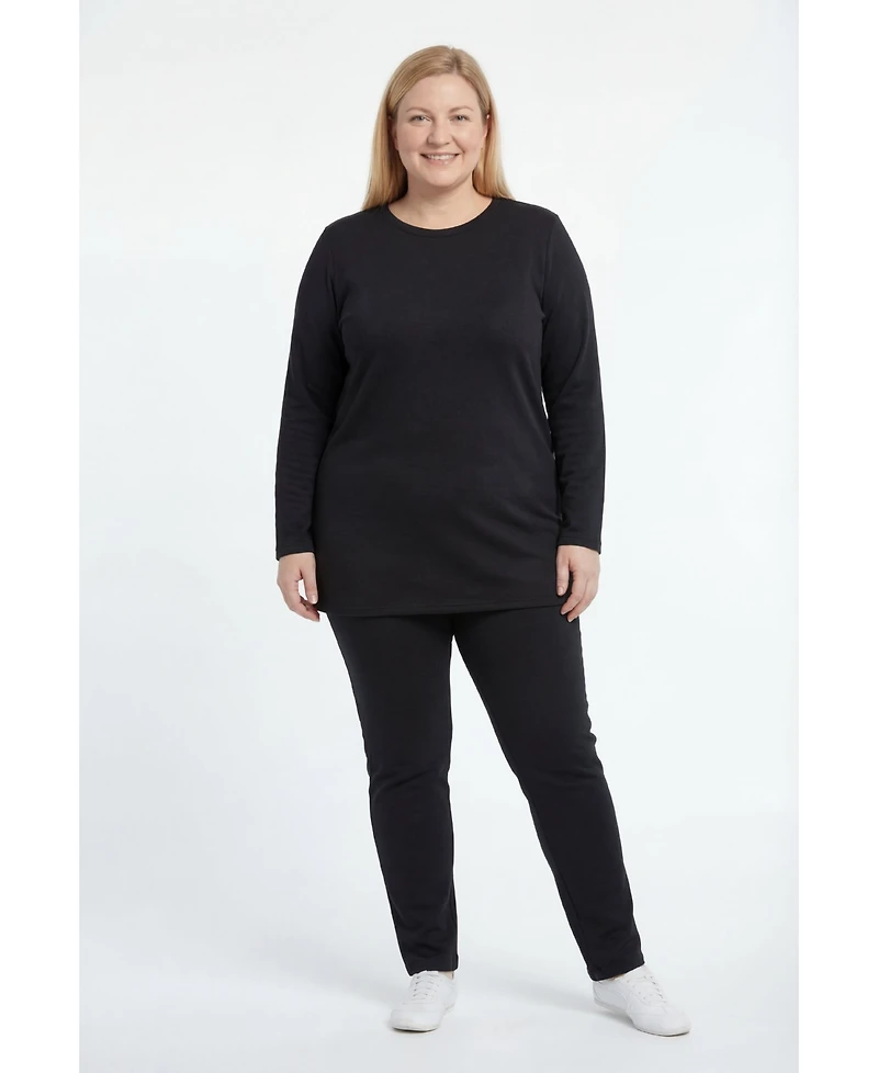 Woman Within Women's Fleece Sweatshirt Set