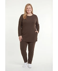 Woman Within Women's Fleece Sweatshirt Set