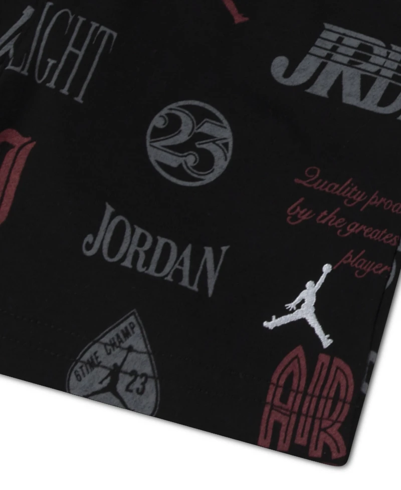 Jordan Boys' Toddler 2T-4T Rookie Season Short-Sleeve T-Shirt and Shorts, 2-Piece Set