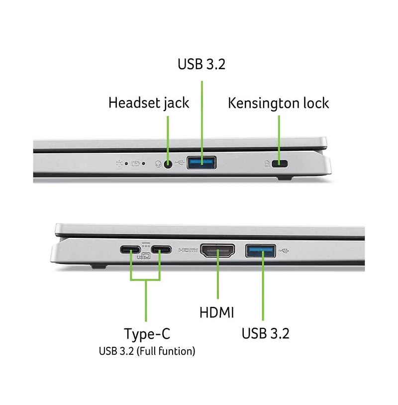 15.6" Touch Aspire Go Laptop - 8GB Ram - Amd Ryzen 3 7320U - 56GB Ssd