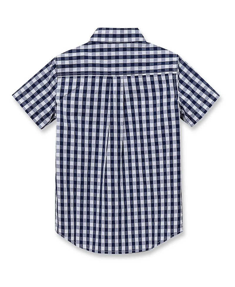 Lands' End Girls Short Sleeve Poplin Camp Shirt