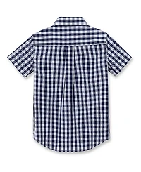 Lands' End Girls Short Sleeve Poplin Camp Shirt