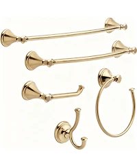 Yigii Cassidy Glass Shelf Towel Bar 18 Inch Polished