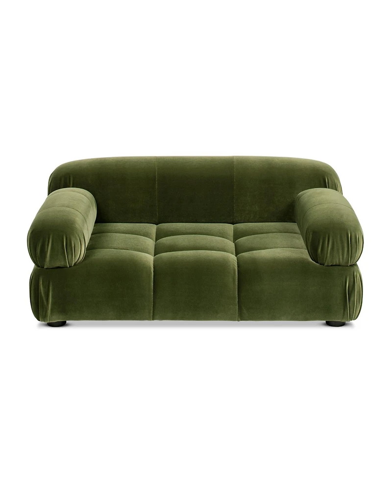 Zeus and Ruta Modern Upholstered Marcel Pet Bed For Small To Medium Dogs Cats