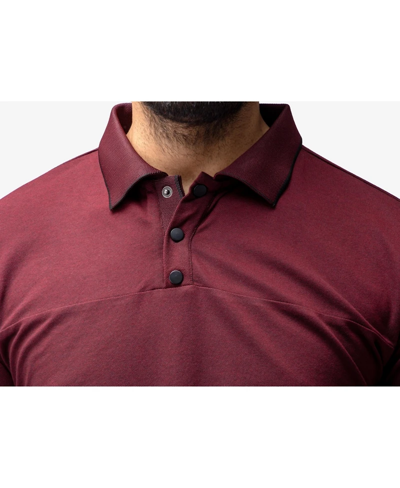 X-Ray Men's Short Sleeve Pieced Pique Tipped Polo
