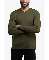 X-Ray Men's Soft Stretch V-Neck Long Sleeve T-shirt