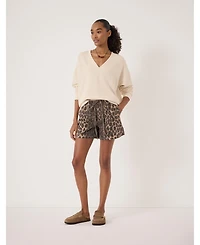 Hush Women's Cleo V-Neck Cotton Sweatshirt