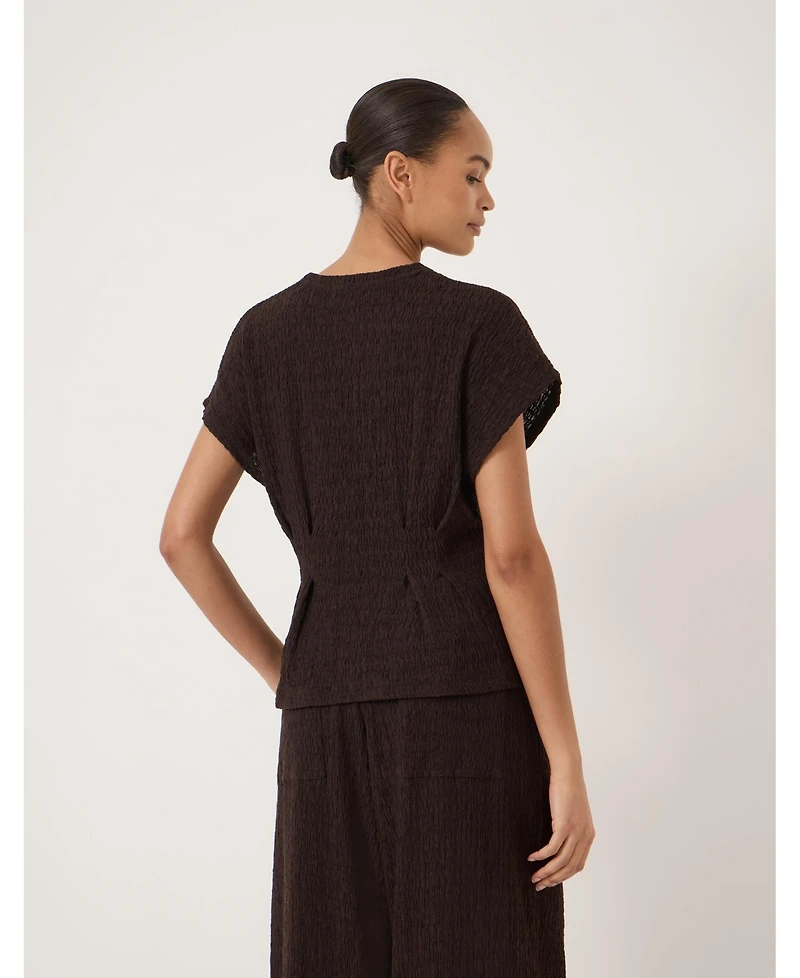 Hush Women's Keira Textured Pleat Release Jersey Top