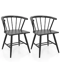 Slickblue Set of 2 Mid Century Windsor Dining Chairs Kitchen Chairs