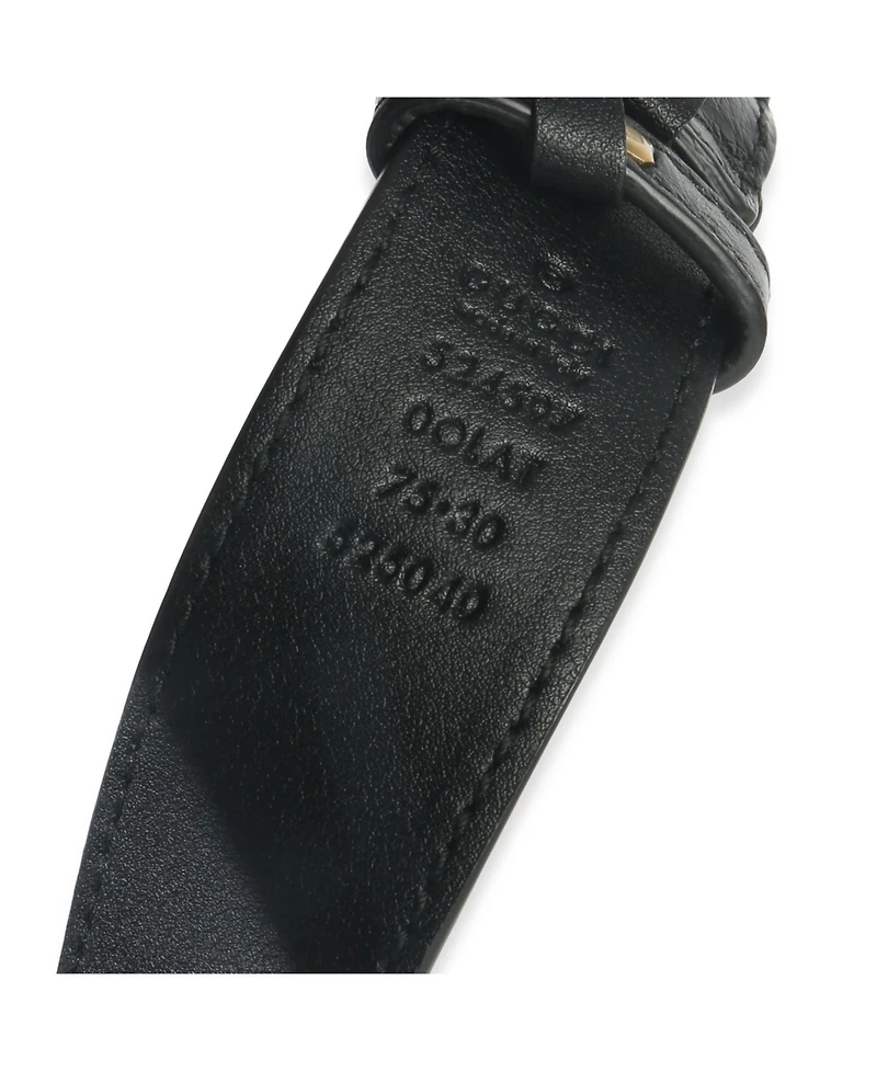 Pre-Owned Gucci Black Matelasse Calfskin Gg Marmont Triple Pouch Belt Bag