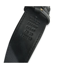 Pre-Owned Gucci Black Matelasse Calfskin Gg Marmont Triple Pouch Belt Bag