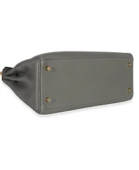 Pre-Owned HERMES Gris Meyer Clemence Kelly 28 Ghw