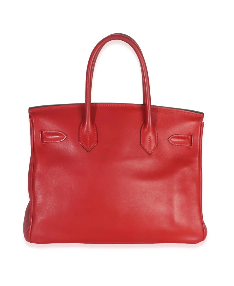 Pre-Owned HERMES Rouge Casaque Swift Birkin 30 Phw