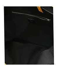 Pre-Owned Fendi Yellow Black Wool Logo Tote