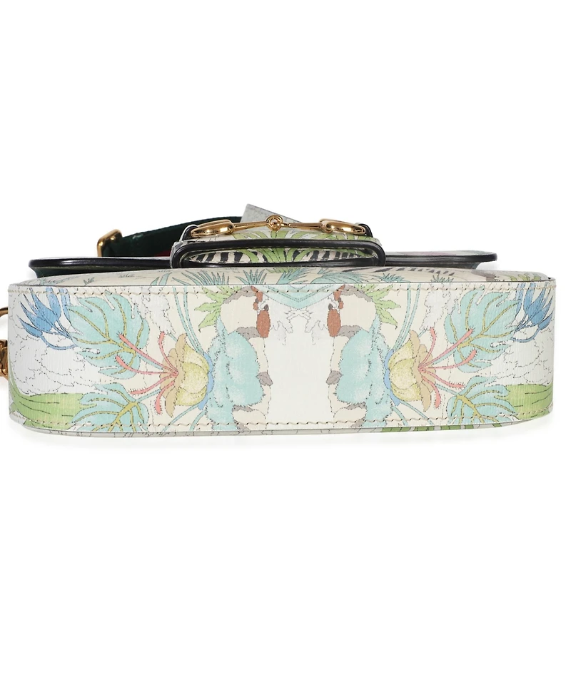 Pre-Owned Gucci Multicolor New Shanghai Tiger Savanah Web Mini Horsebit 1955 Shoulder Bag