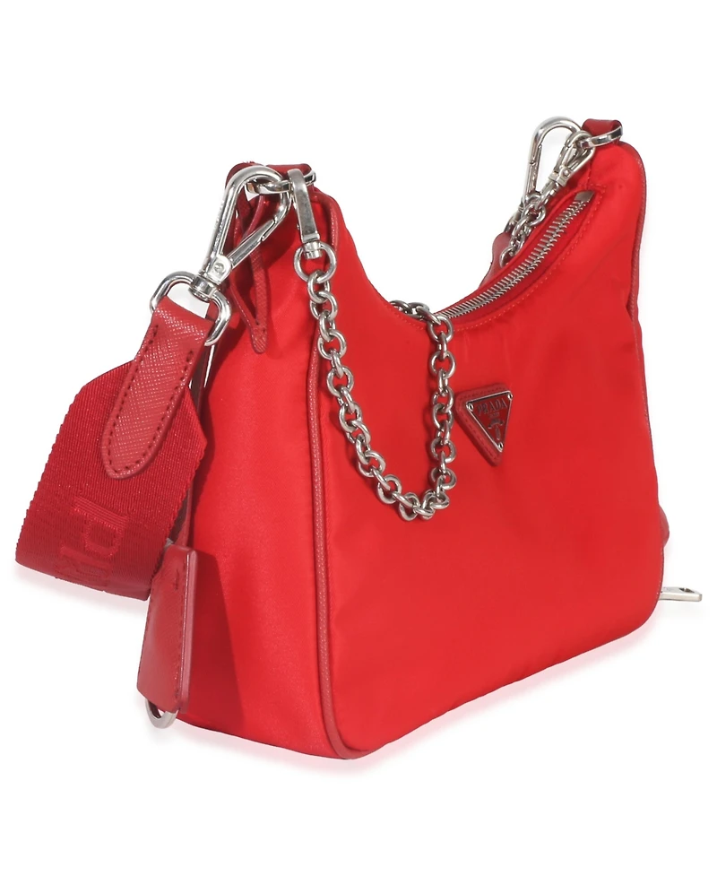 Pre-Owned Prada Red Re-Nylon Re-Edition 2005 Hobo