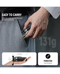 Neewer Selfie Stick with Detachable Bluetooth Remote Shutter, Lightweight Foldable Travel Tripod for iPhone, 360° Phone Holder Cold Shoe for YouT