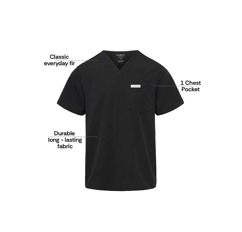 Jaanuu Men's Ultra last Essential Performance 5-Pocket Scrub Set
