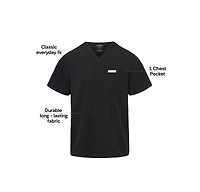 Jaanuu Men's Ultra last Essential Performance 5-Pocket Scrub Set