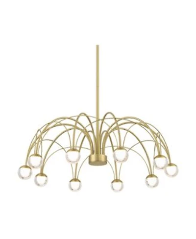 Possini Euro Design Showers 26 X22 Mid Century Modern Pendant Chandelier Ceiling Light Fixture Dining Room Over Table Umbrella 10 Light Led