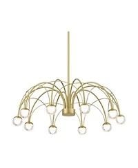Possini Euro Design Showers 26 X22 Mid Century Modern Pendant Chandelier Ceiling Light Fixture Dining Room Over Table Umbrella 10 Light Led