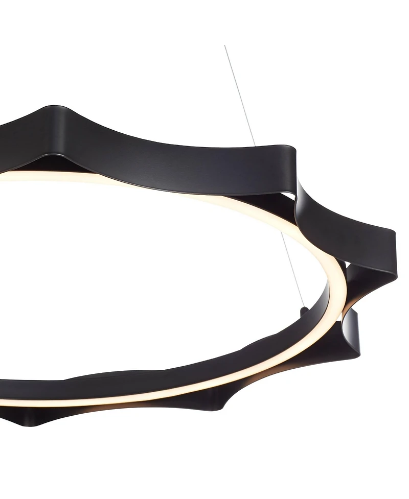Possini Euro Design Gearworks 30" Wide Led Ring Pendant Light