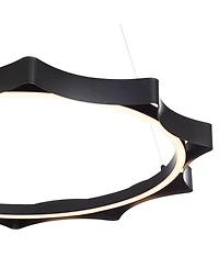 Possini Euro Design Gearworks 30" Wide Led Ring Pendant Light