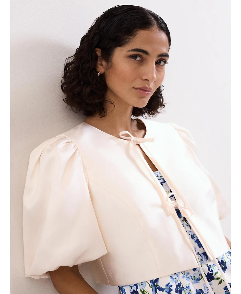 Phase Eight Women's Paulina Cropped Puff-Sleeve Jacket