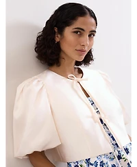 Phase Eight Women's Paulina Cropped Puff-Sleeve Jacket