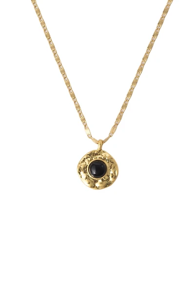 Classicharms Roaming Venus crystal Molten Pendant Necklace Onyx