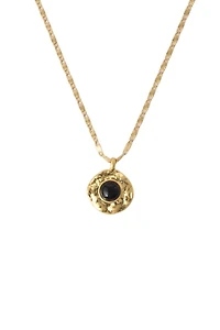 Classicharms Roaming Venus crystal Molten Pendant Necklace Onyx