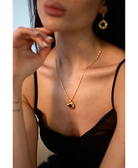 Classicharms Roaming Venus crystal Molten Pendant Necklace Onyx
