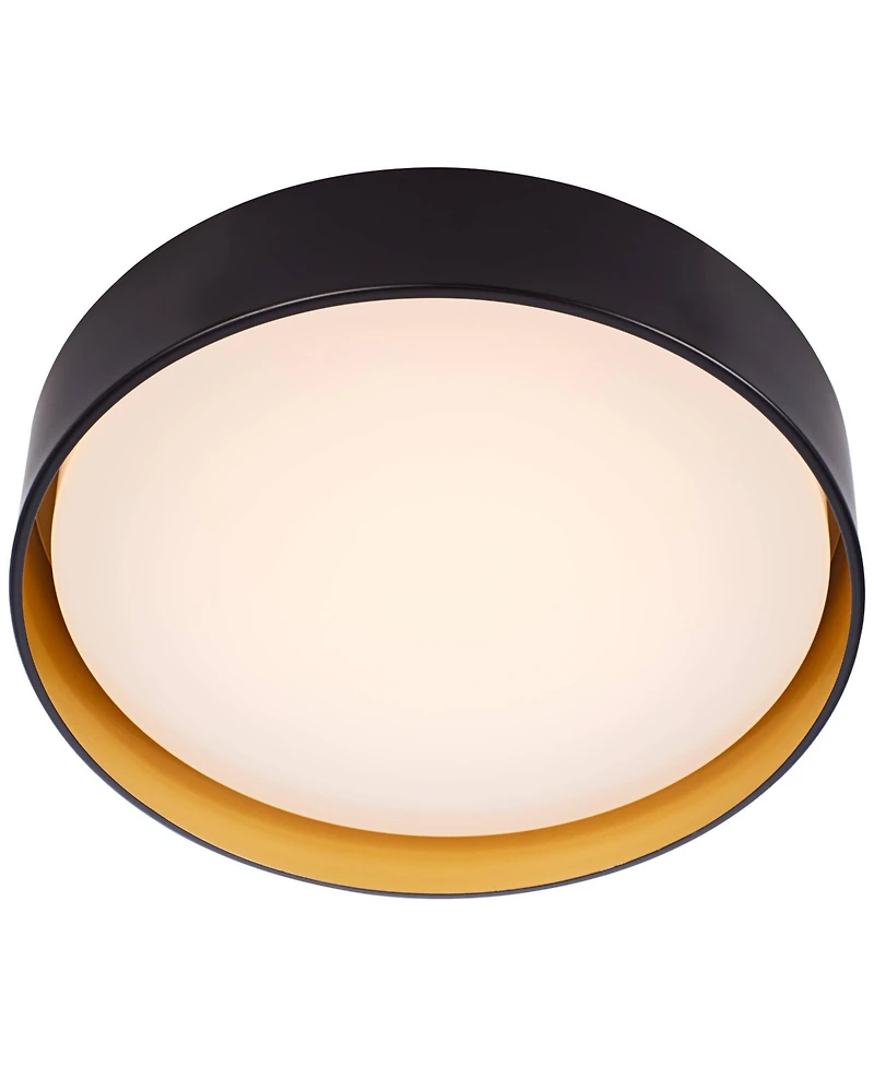 Possini Euro Design Russo 14" Wide Brass Led Ceiling Light